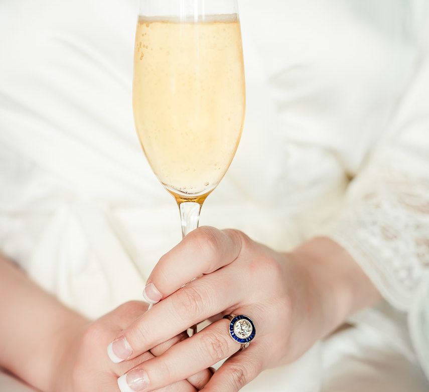 bride in wedding dress