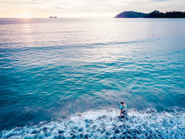 Costa Rica Engagement Drone Photography